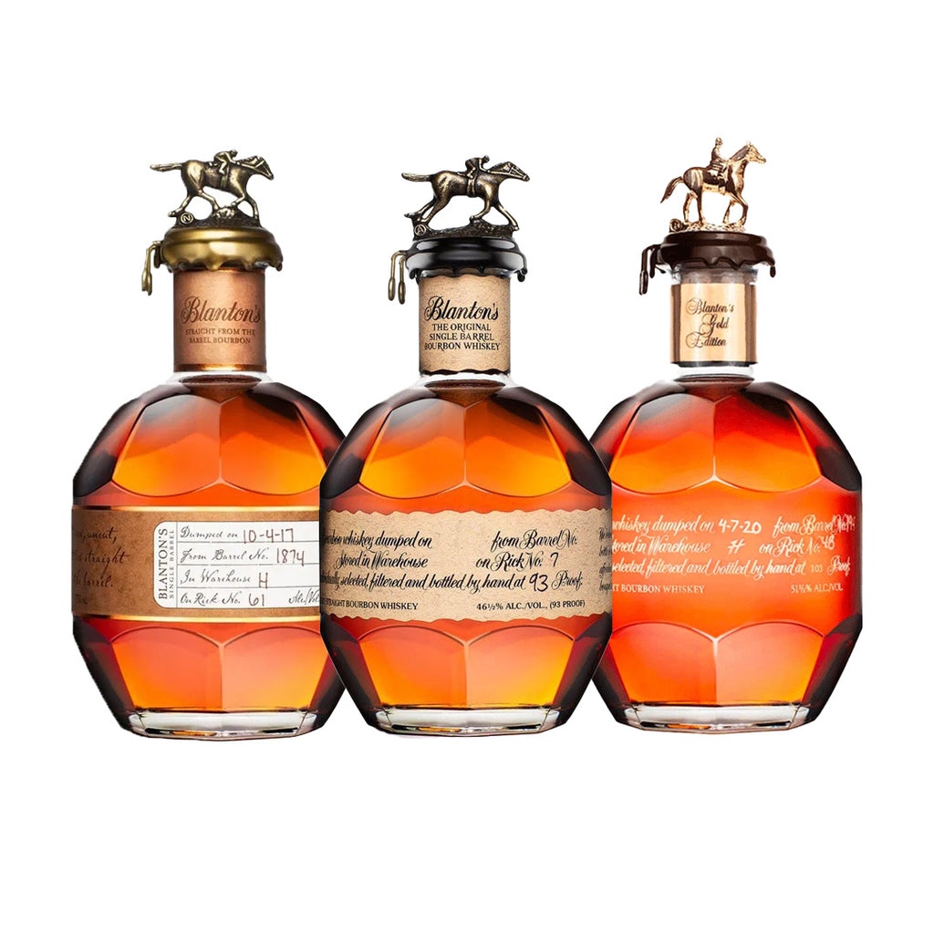 Blanton's Original Single Barrel , Blanton’s Gold Edition, Blanton’s Straight From The Barrel Special