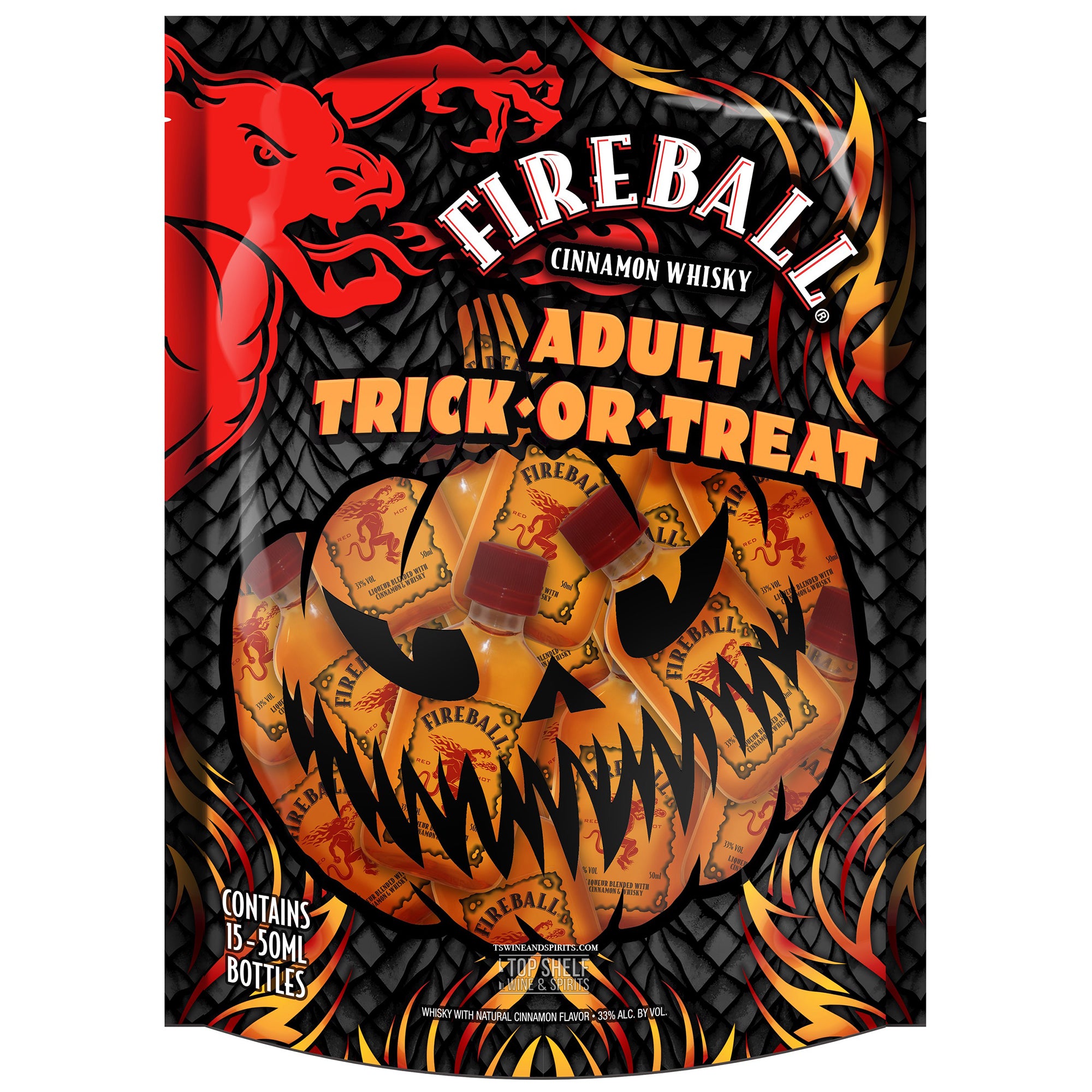 Fireball Cinnamon Whisky Trick or Treat Bag