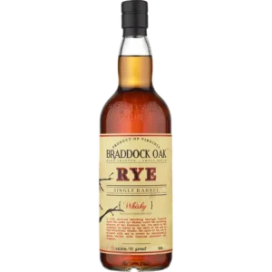 Braddock Oak Single Barrel Rye 750ml