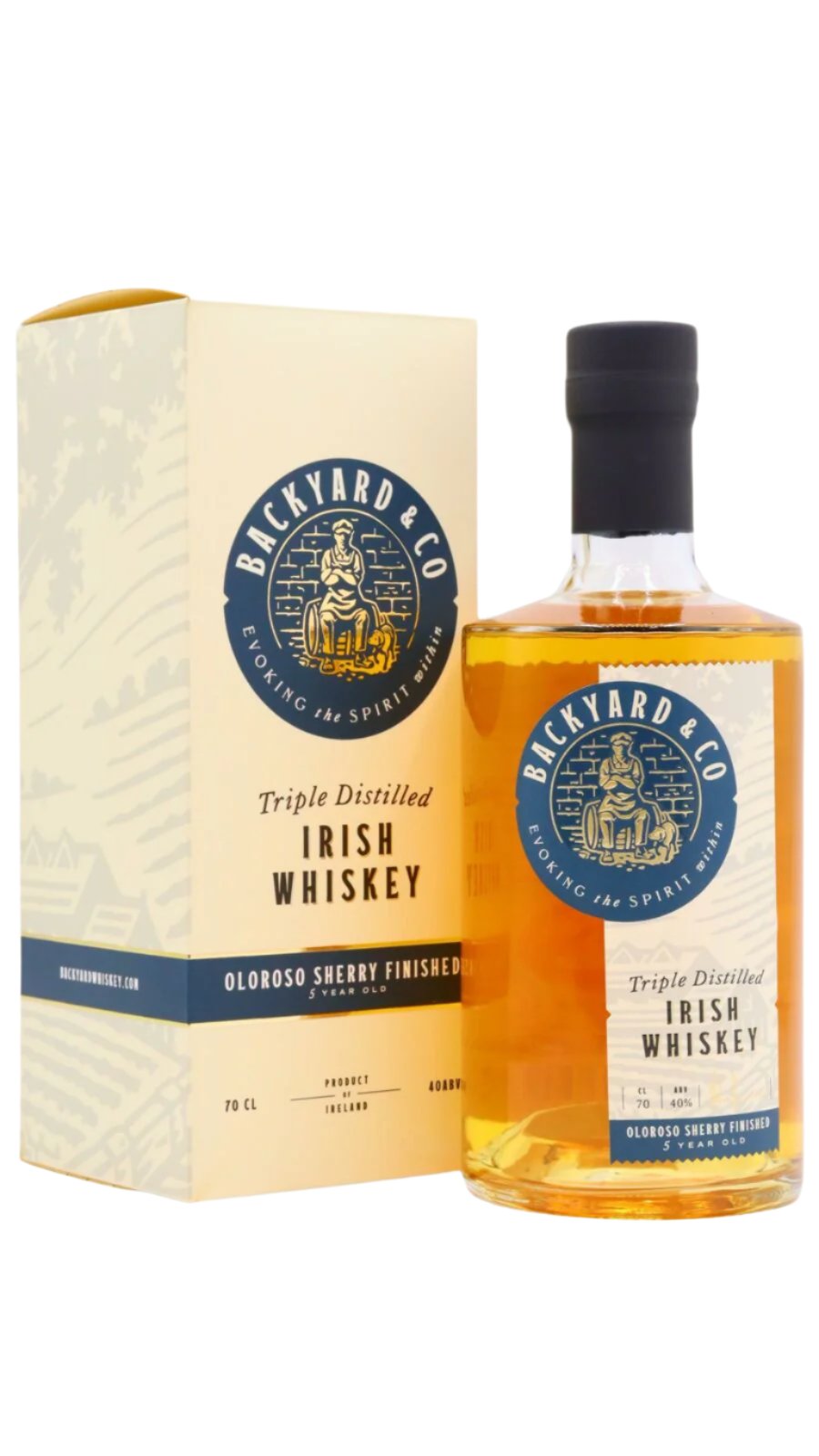 Backyard & Co Oloroso Sherry Finish 5 Year Old Triple Distilled Irish Whiskey | 700ML