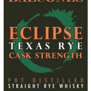 Balcones Eclipse Cask Strength Texas Straight Rye Whisky