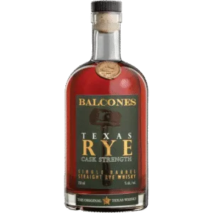Balcones Texas Rye Cask Strength Whiskey