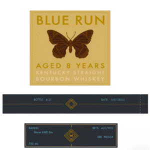 Blue Run Show & Go 8 Year Straight Bourbon Whisky