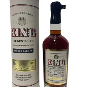 Brown Forman's King of Kentucky Single Barrel 18 Year Old 134.9 Proof 38/39 Kentucky Straight Bourbon Whiskey