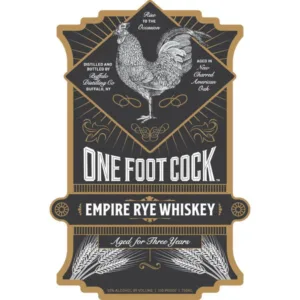 Buffalo Distilling One Foot Cock Empire Rye Whiskey