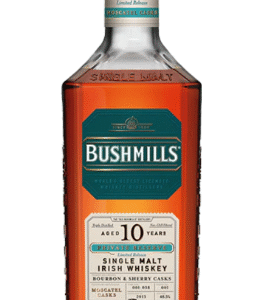 Bushmills Moscatel Casks Private Reserve Limited Release 10 Year Old Single Malt Irish Whiskey