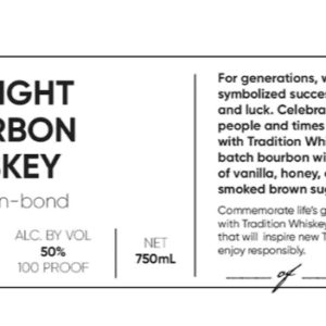 Cat’s Eye Tradition 6 Year Old Bottled in Bond Straight Bourbon Whisky