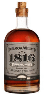 Chattanooga Whiskey 1816 Single Barrel 11 Year Old Tennessee Stillhouse High Rye Bourbon Whiskey
