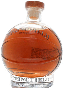 Cooperstown Springfield Distillery Basketball Decanter Bourbon Whiskey