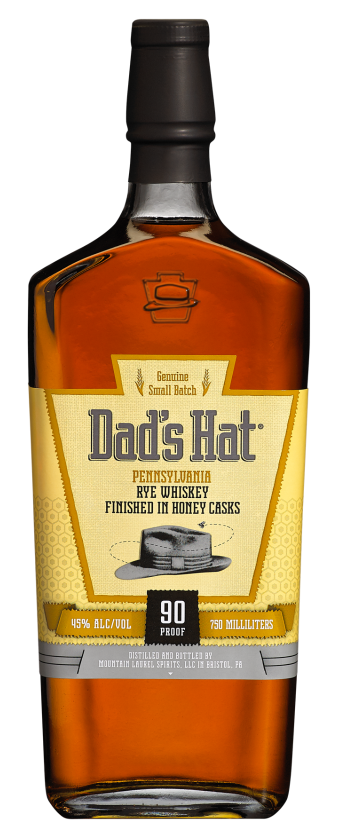 Dad's Hat Pennsylvania Rye Whisky Finished in Honey Casks Genuine Small Batch