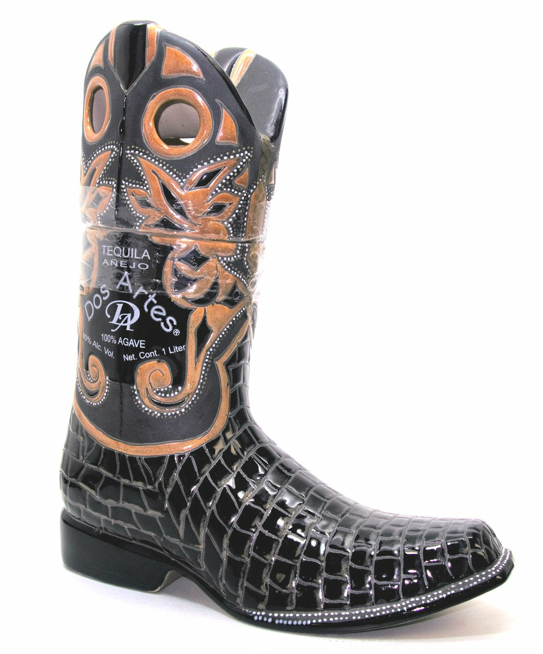 Dos Artes Men's Boot Shape (Black) Anejo Tequila | 1L