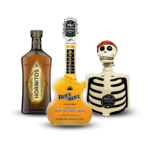 Father's Day Bundle 2025 | Sauza Hornitos Anejo Black Barrel Tequila + Rock N Roll Mango + Los Azulejos Skelly Blanco Tequila