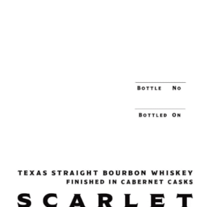 Fierce Whiskers Scarlet Letter Texas Straight Bourbon Whiskey