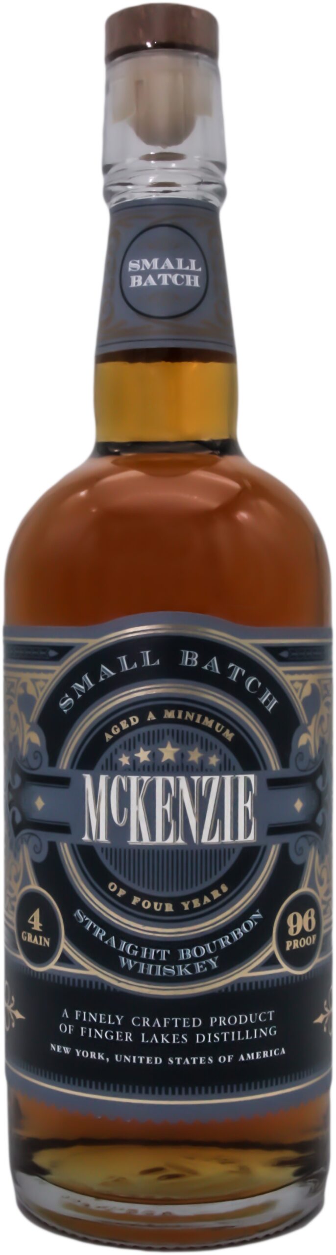 Finger Lakes Distilling McKenzie Small Batch 4 Grain Straight Bourbon Whiskey