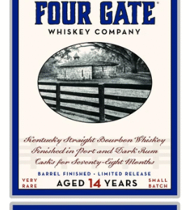 Four Gate Dangerous 14 Year Old Kentucky Straight Bourbon Whiskey