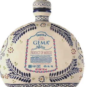 Gema Anejo Talavera Blue Ceramic Tequila