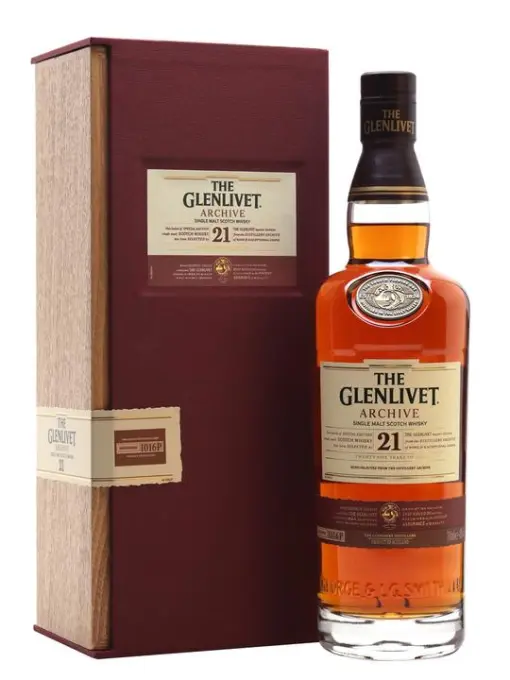 THE GLENLIVET ARCHIVE 21 YEAR OLD SINGLE MALT SCOTCH WHISKY