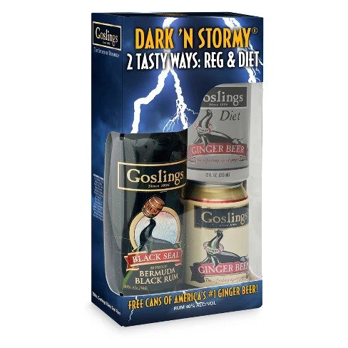 Goslings Black Seal Rum With Ginger Beer