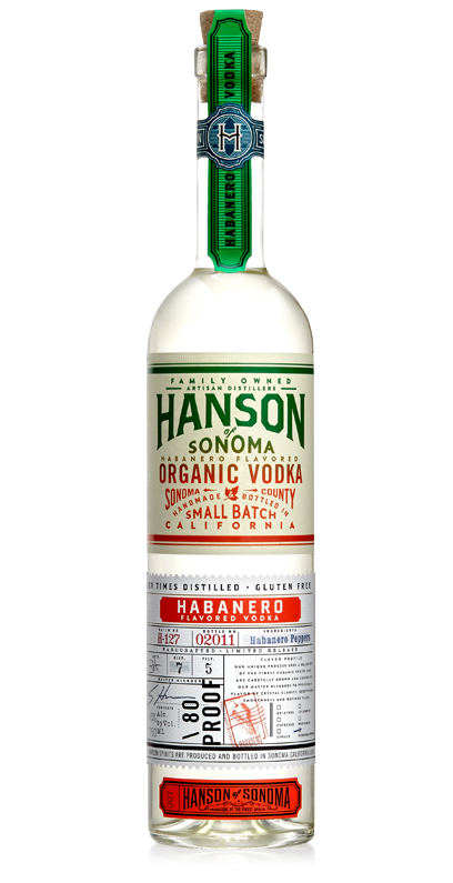 Hanson Habanero Flavored Small Batch Organic Vodka