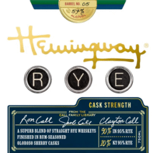 Hemingway Cask Strength Rye Whiskey