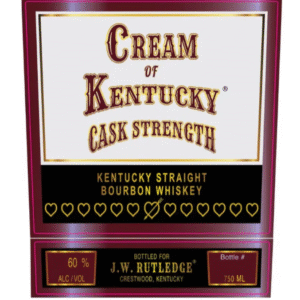 J. W. Rutledge Cream of Kentucky Cask Strength Straight Bourbon Whiskey