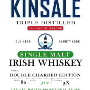 Kinsale Double Charred Edition Single Malt Irish Whiskey