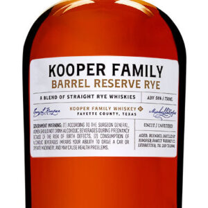 Kooper Family Barrel Reserve Rye Whiskey