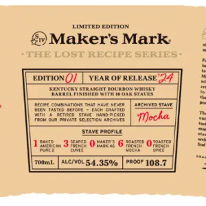 Maker's Mark 2024 The Lost Recipe Series Edition #01 Bourbon Whisky