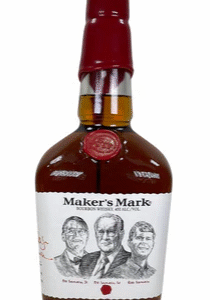 Makers Mark Family Edition Signed by Bill Samuels Jr & Sr Kentucky Straight Bourbon Whisky | 1L