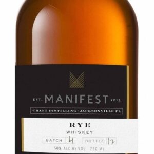 Manifest Distilling Rye Whiskey