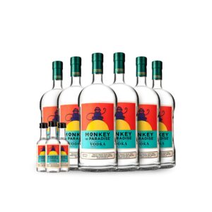 Monkey In Paradise Vodka 1.75 Liter (6) PACK CASE w/Free Minis (3)