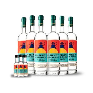 Monkey In Paradise Vodka (6) PACK CASE w/Free Minis (3)