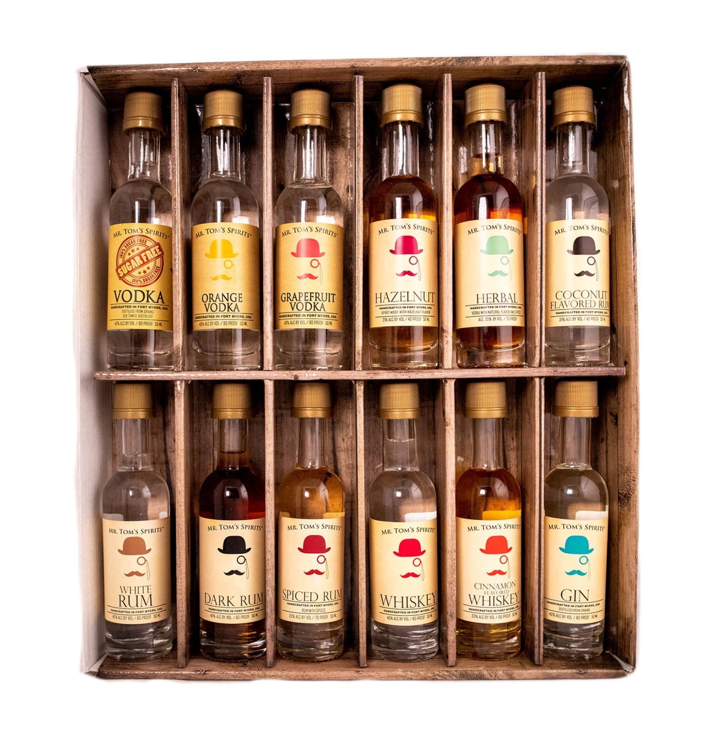 Mr. Tom's Vodka Sample Tasting Pack 12pk Assortment Sleeve 50ml