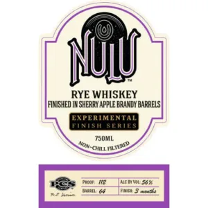 Nulu Sherry Apple Brandy Barrel Finished Rye Whiskey