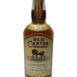 Old Carter Derby Edition 1 Single Barrel Kentucky Straight Bourbon Aged 14 Years 117 Proof Bottle #67 of 231 Barrel #18 | 375ML