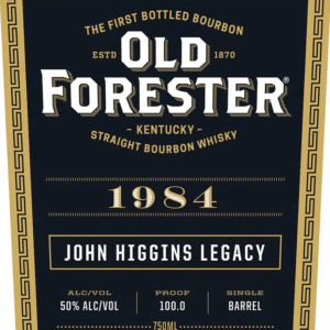 Old Forester 1984 John Higgins Legacy Kentucky Straight Bourbon Whiskey