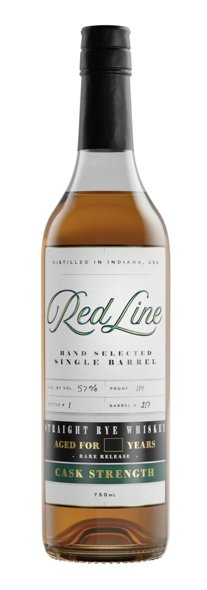Red Line 10 Year Old Single Barrel Cask Strength Straight Rye Whiskey