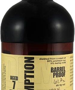 Redemption 7 Year Old Barrel Proof Straight Rye Whiskey