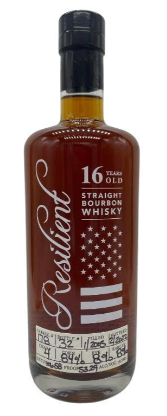 Resilient Single Barrel #178 16 Year Old Straight Bourbon Whisky