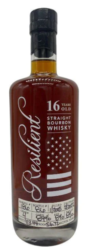 Resilient Single Barrel #186 16 Year Old Straight Bourbon Whisky
