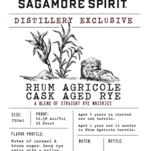 Sagamore Spirit Rhum Agricole Cask Straight Rye Whiskey