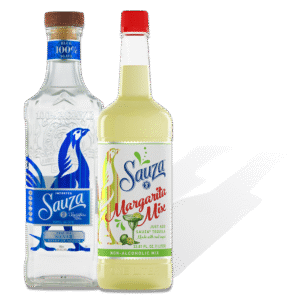 Sauza Silver Tequila With 1 Liter Margarita MIX