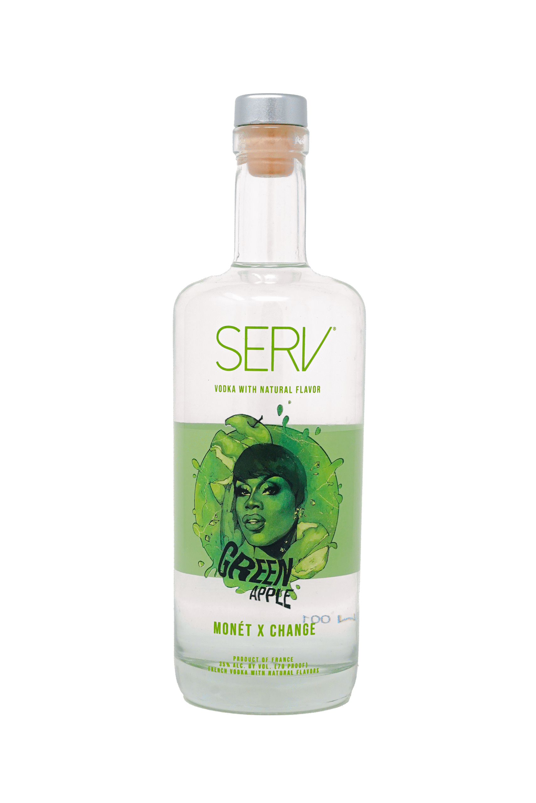 SERV With Natural Flavor Green Apple Monet X Change Vodka