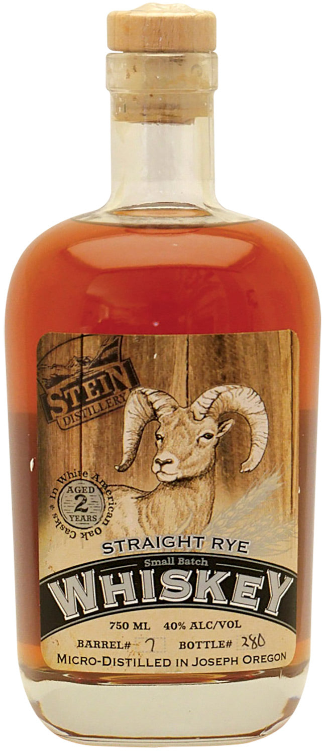 Stein Distillery 2 Year Old Small Batch Straight Rye Whiskey