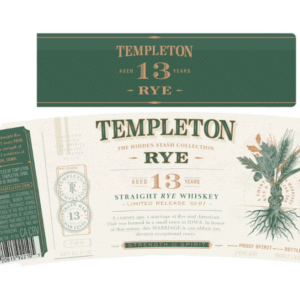 Templeton The Hidden Stash Collection 13 Year Old Straight Rye Whiskey
