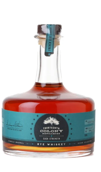 Thirteenth Colony Cask Strength Crook's Marketplace Private Barrel Selection Rye Whiskey