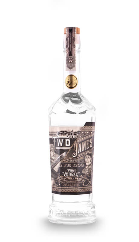 Two James Rye Dog White Whiskey
