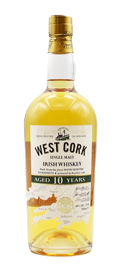 West Cork 10 Year Old Single Malt Irish Whiskey