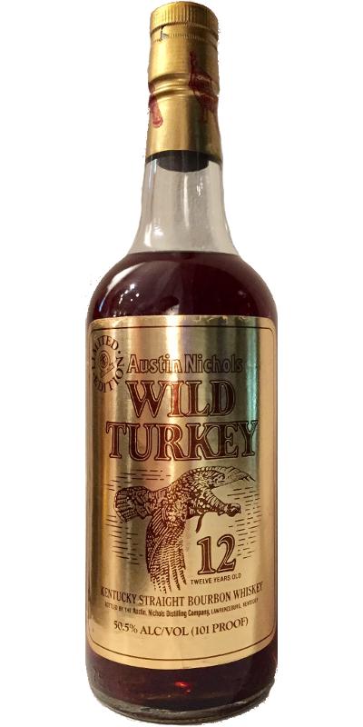 Wild Turkey Cheesy Gold Foil 12 Year Old 1988-1992 Straight Bourbon Whisky