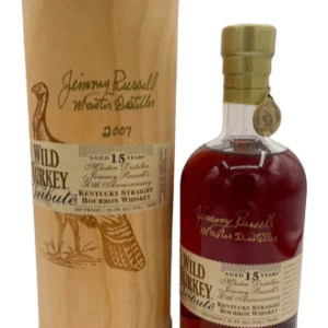 Wild Turkey Tribute 15 Year Old Jimmy Russell 50th Anniversary Kentucky Straight Bourbon Whiskey